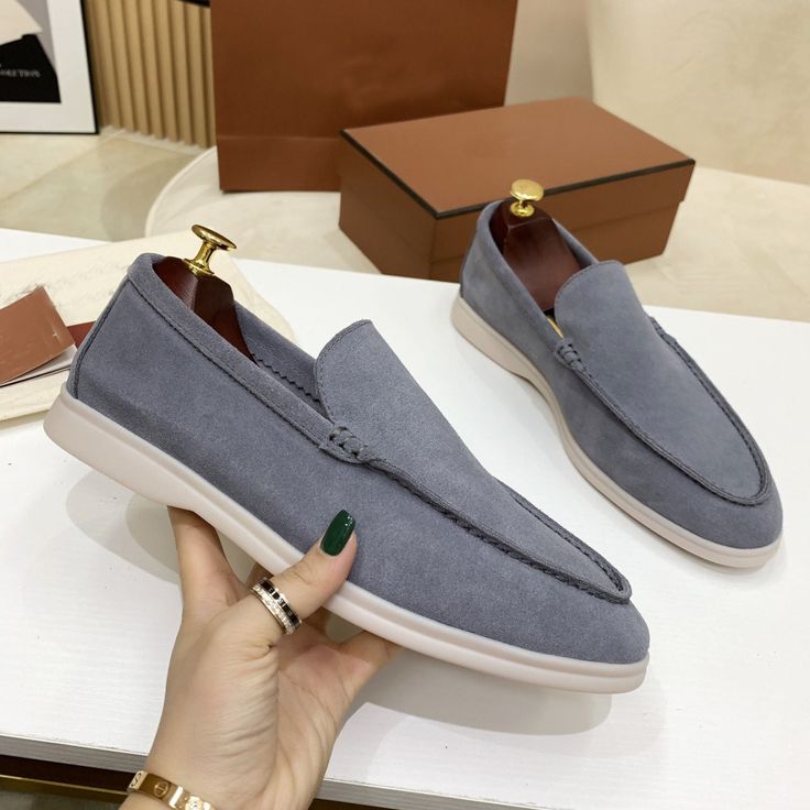 Suede Loafers